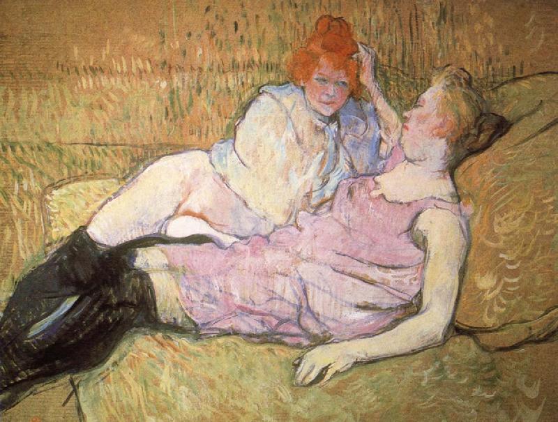 The Sofa, Henri de toulouse-lautrec